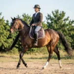 Paso Fino Horse – Smooth Gaits, Calm Personality & Complete Paso Fino Care Guide A Paso Fino horse moves smoothly on a trail with a rider seated in a balanced position.