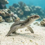 Sea Snake – Venom Facts, Habitat, Behavior, And Adaptation to Ocean Life A sea snake swimming near a shallow coral reef in clear coastal water