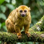 Golden Lion Tamarin – Endangered Species, Bright Orange Fur & Complete Breed Profile Guide Golden Lion Tamarin perched on a branch in a rainforest with bright orange fur