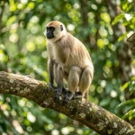Hanuman Langur – Breed Information & Complete Care Guide Hanuman Langur perched on a tree branch in a forest in India