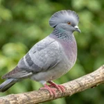 Helmet Pigeon – Crested Fancy Breed Guide & Care Tips A Helmet Pigeon with its distinctive crest viewed from the side.
