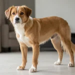 Peruvian Inca Orchid – History, Coat Variations, Temperament & Complete Care Guide Peruvian Inca Orchid dog standing indoors with relaxed posture, showing hairless skin and partial hair on the head and tail under natural window light.