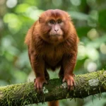 Red Uakari – Breed Information & Complete Care Guide Red Uakari perched in a tropical rainforest