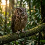 Rufous Owl – Fiery Colored Predator of Northern Australia & Complete Breed Guide Adult Rufous Owl perched in a northern Australian rainforest