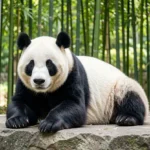 Shan Shan Giant Panda – Profile & Complete Panda Breed Guide Shan Shan the female giant panda resting among bamboo at Ueno Zoo