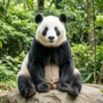 Tian Tian Panda – National Zoo Resident & Complete Breed Guide Tian Tian panda in bamboo enclosure at Smithsonian National Zoo