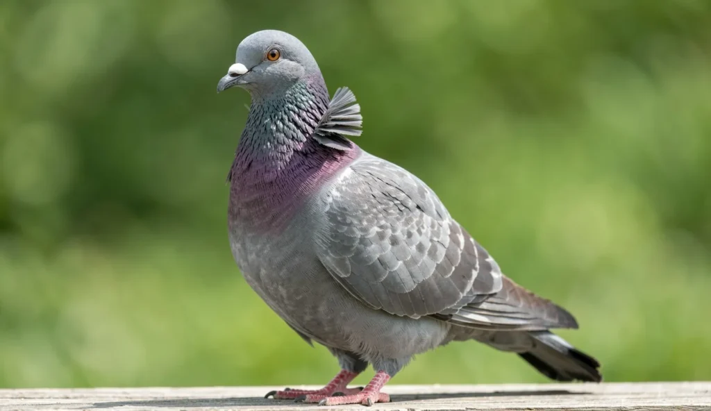 Turbit pigeon frill mane