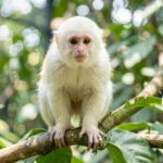 White-Faced Capuchin – Intelligent Monkey Breed Guide for Pet Owners White-Faced Capuchin monkey perched on a branch in a bright enclosure
